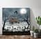 Courtside Market; Courtside Market® Moonlit Haunted House Halloween Gallery-Wrapped Canvas Wall Art; Category:Halloween Wall Decor; Image:3